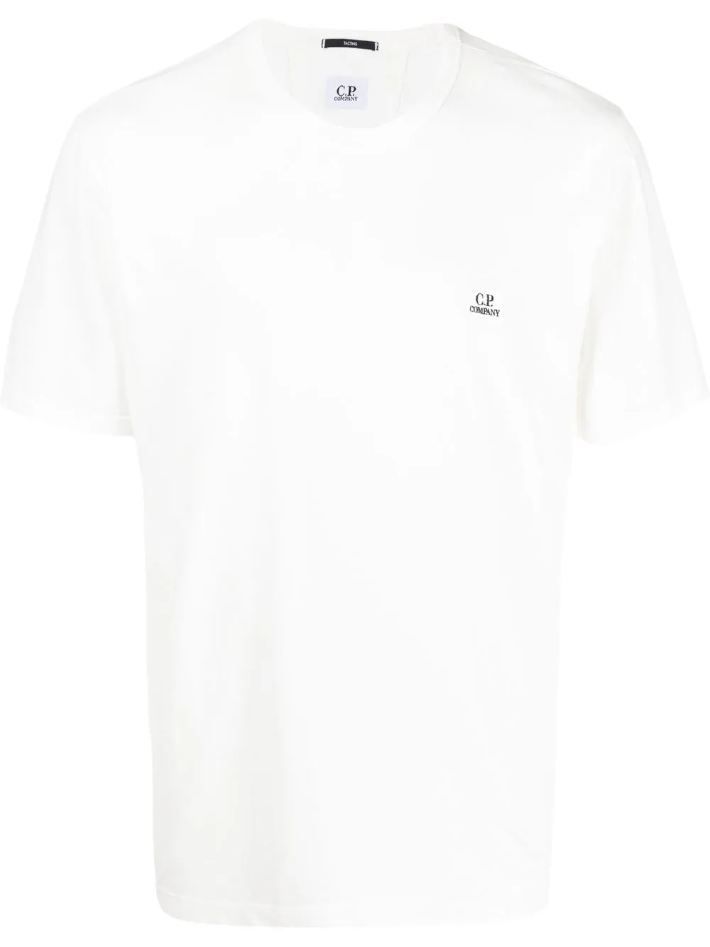 

C.P. Company embroidered-logo cotton T-Shirt - White