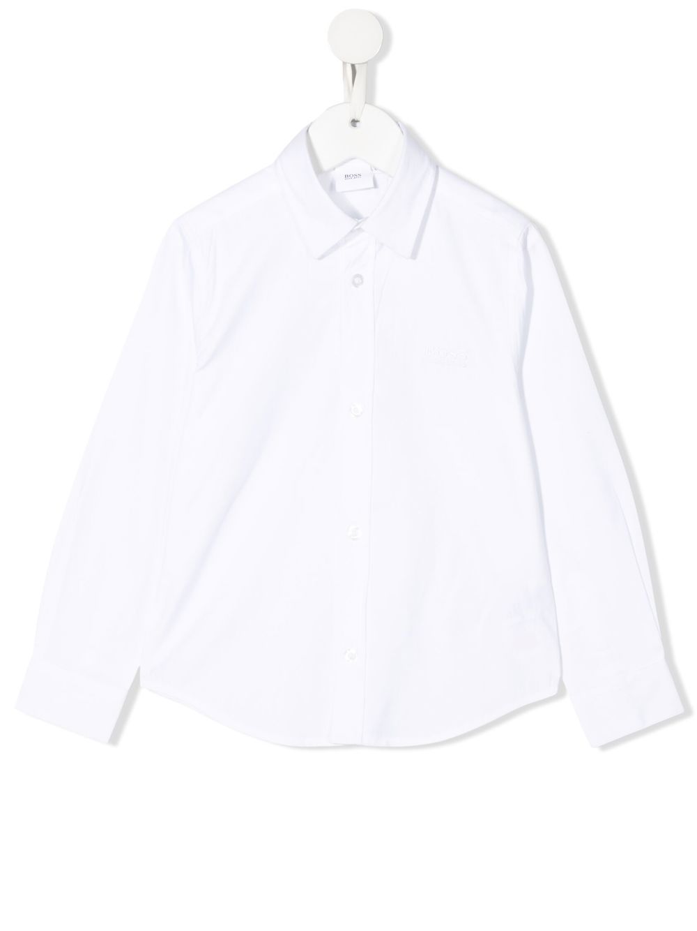 

BOSS Kidswear long-sleeve cotton shirt - White