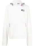 Fila embroidered-logo toggle hoodie - White