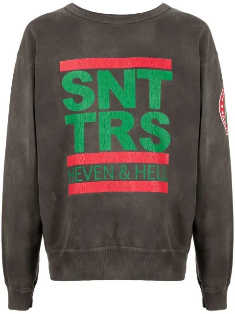 SAINT MXXXXXX logo-print crew-neck sweatshirt 