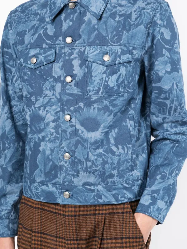 Paul Smith floral-print Denim Jacket 