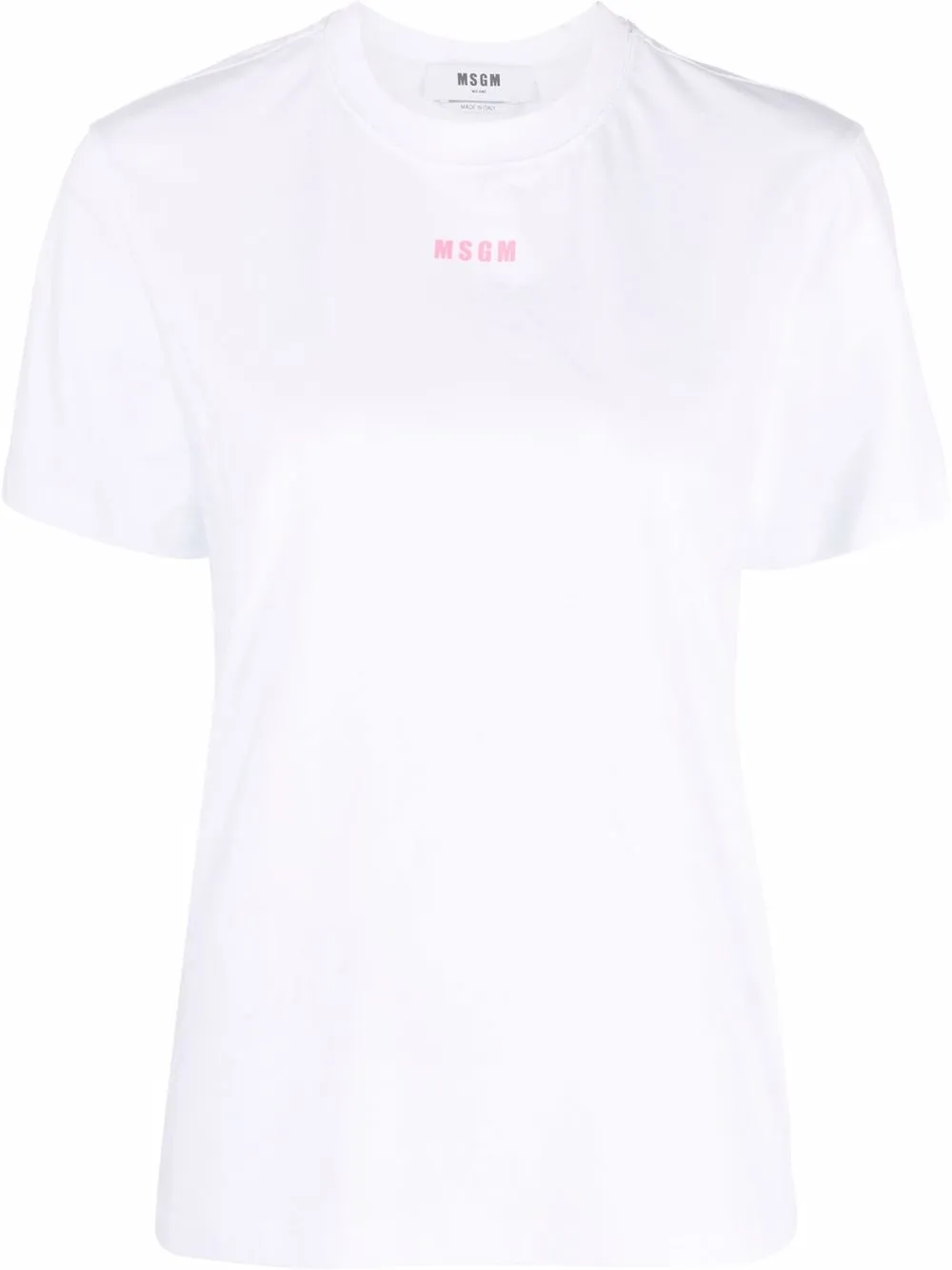 

MSGM playera con logo estampado - Blanco