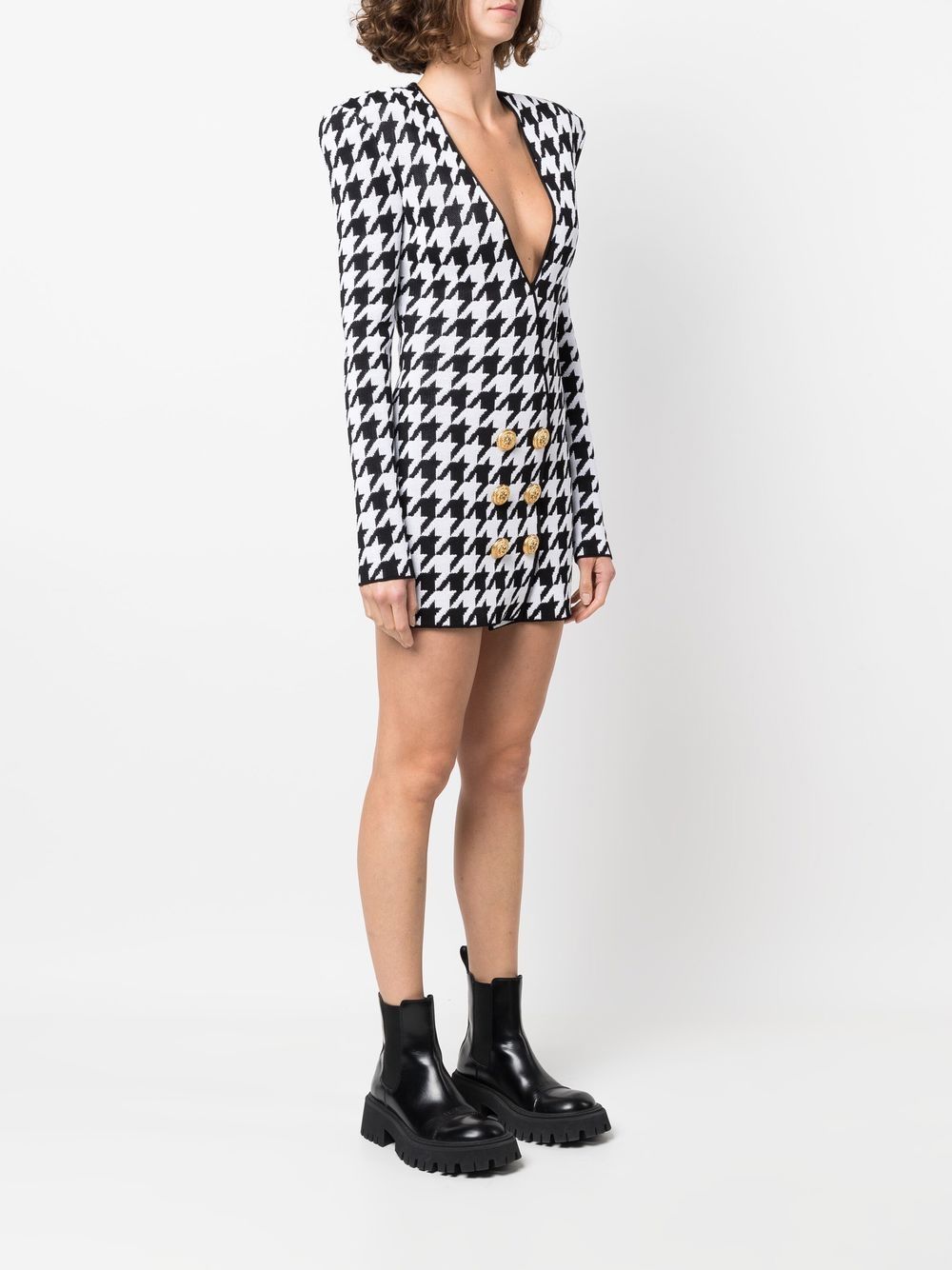 Balmain houndstooth-print dress Women