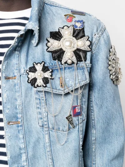 embellished denim jacket | Balmain 