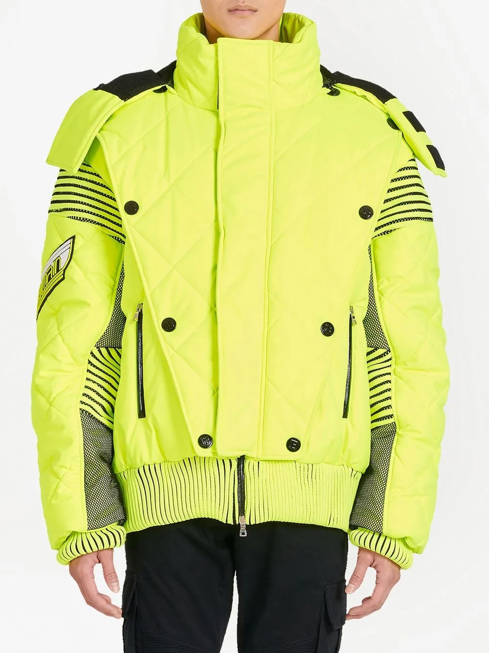  Balmain Plumífero Con Capucha - Verde 
