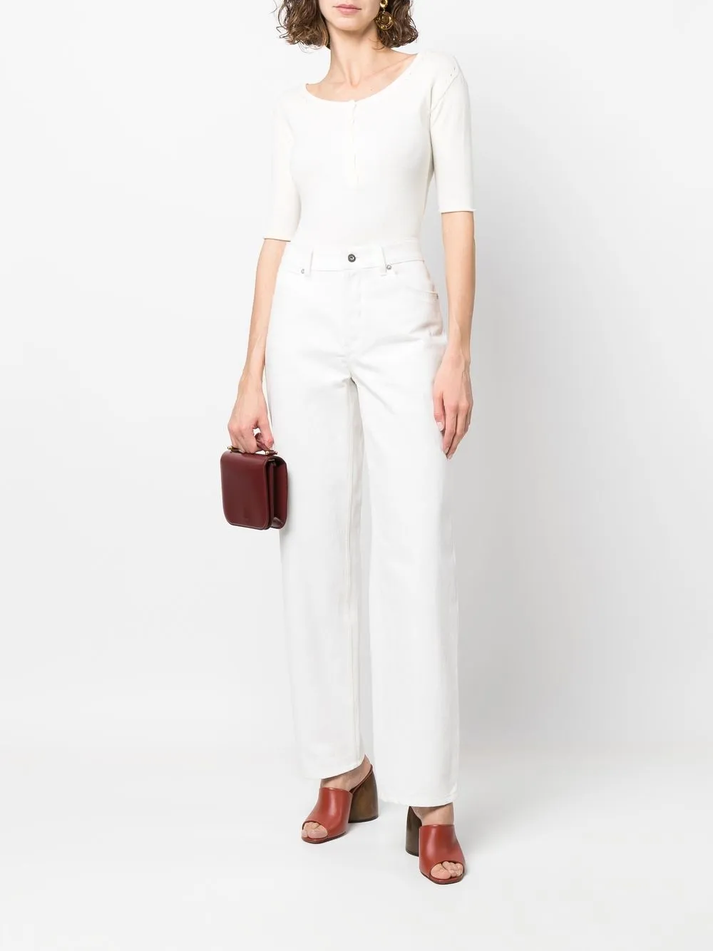 Sportmax Gebreide top - Wit