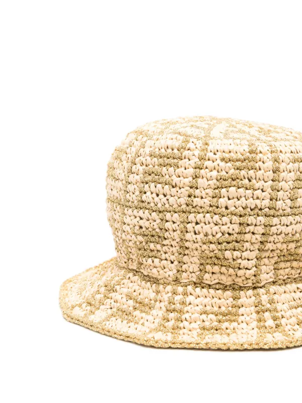 FENDI FF logo Bucket Hat Gold FARFETCH PH
