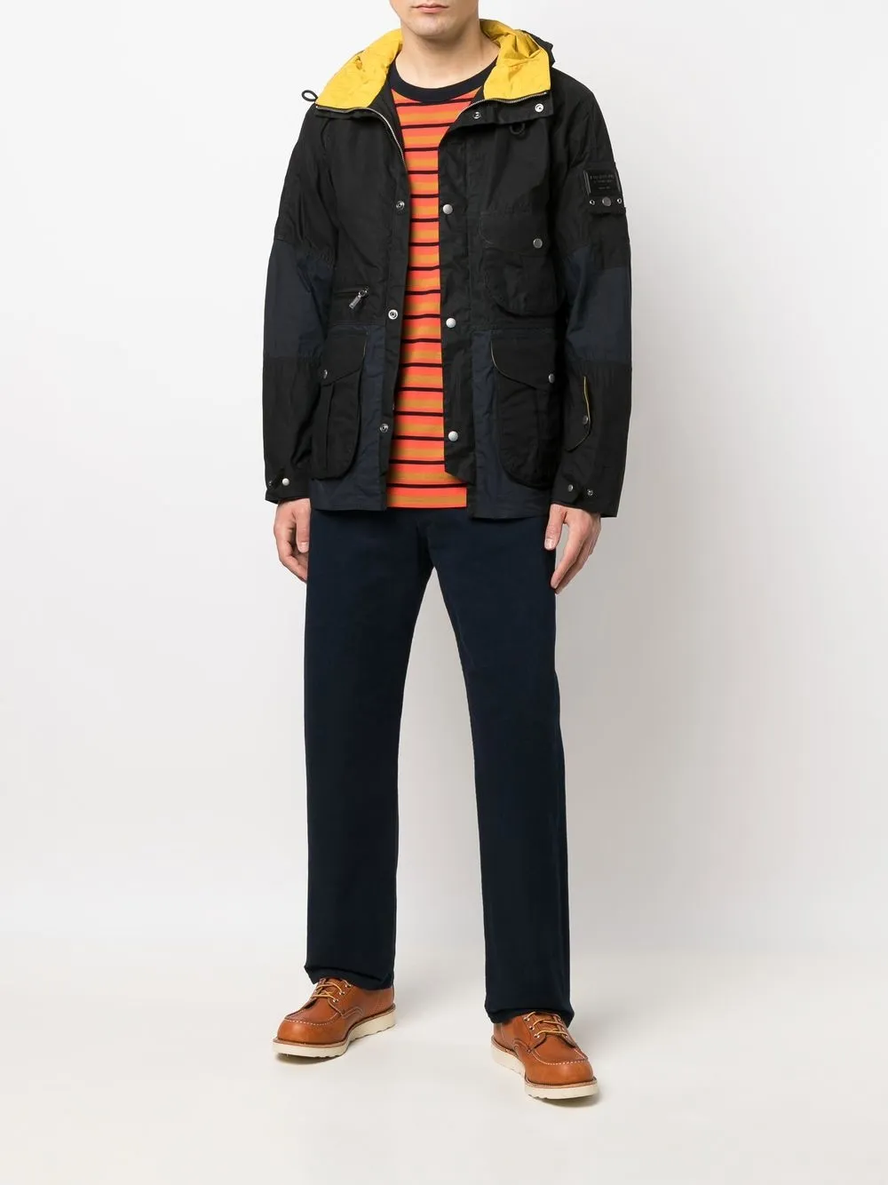 Barbour Jack met logoplakkaat - Zwart