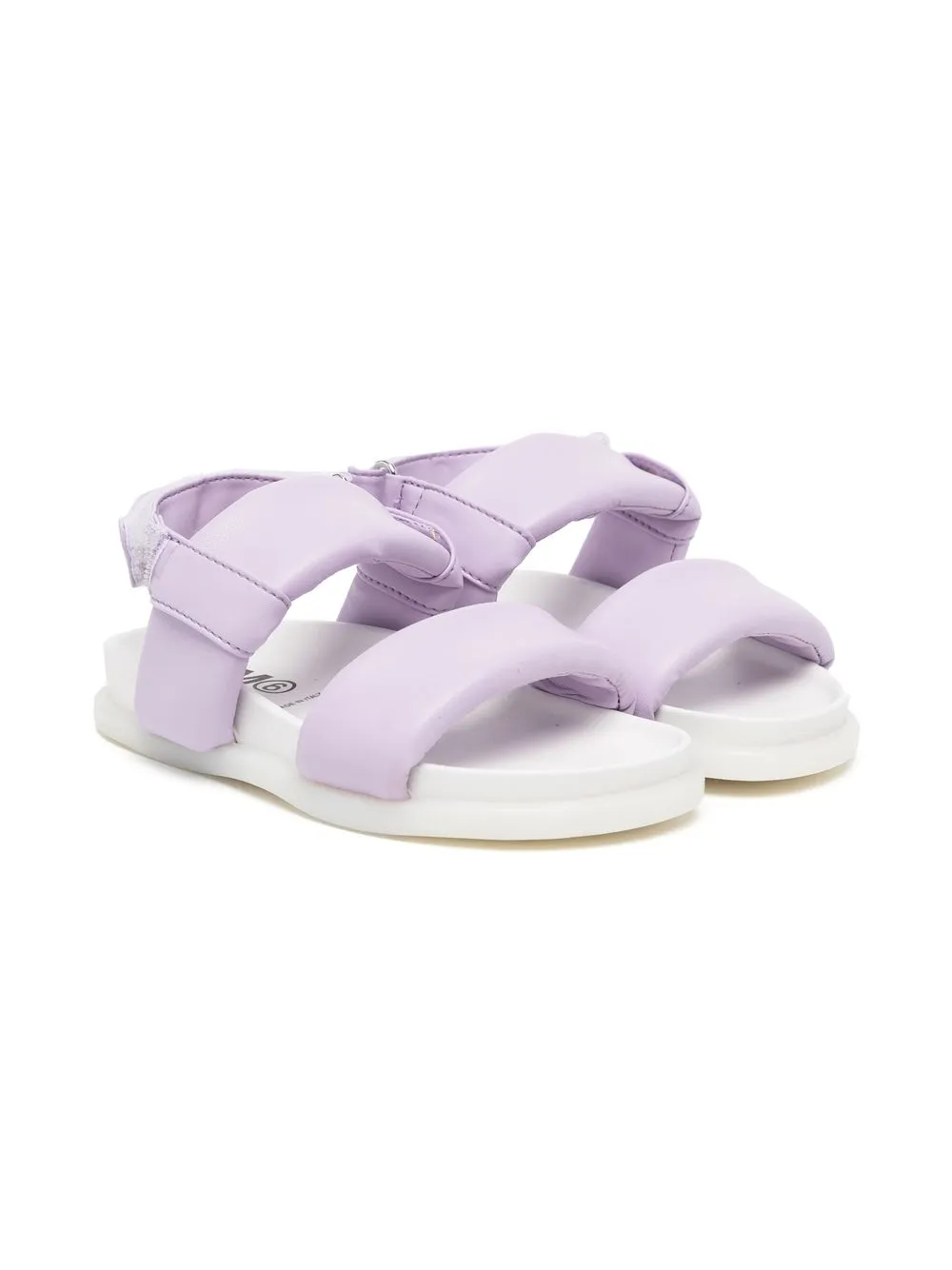 

MM6 Maison Margiela Kids padded touch-strap sandals - White