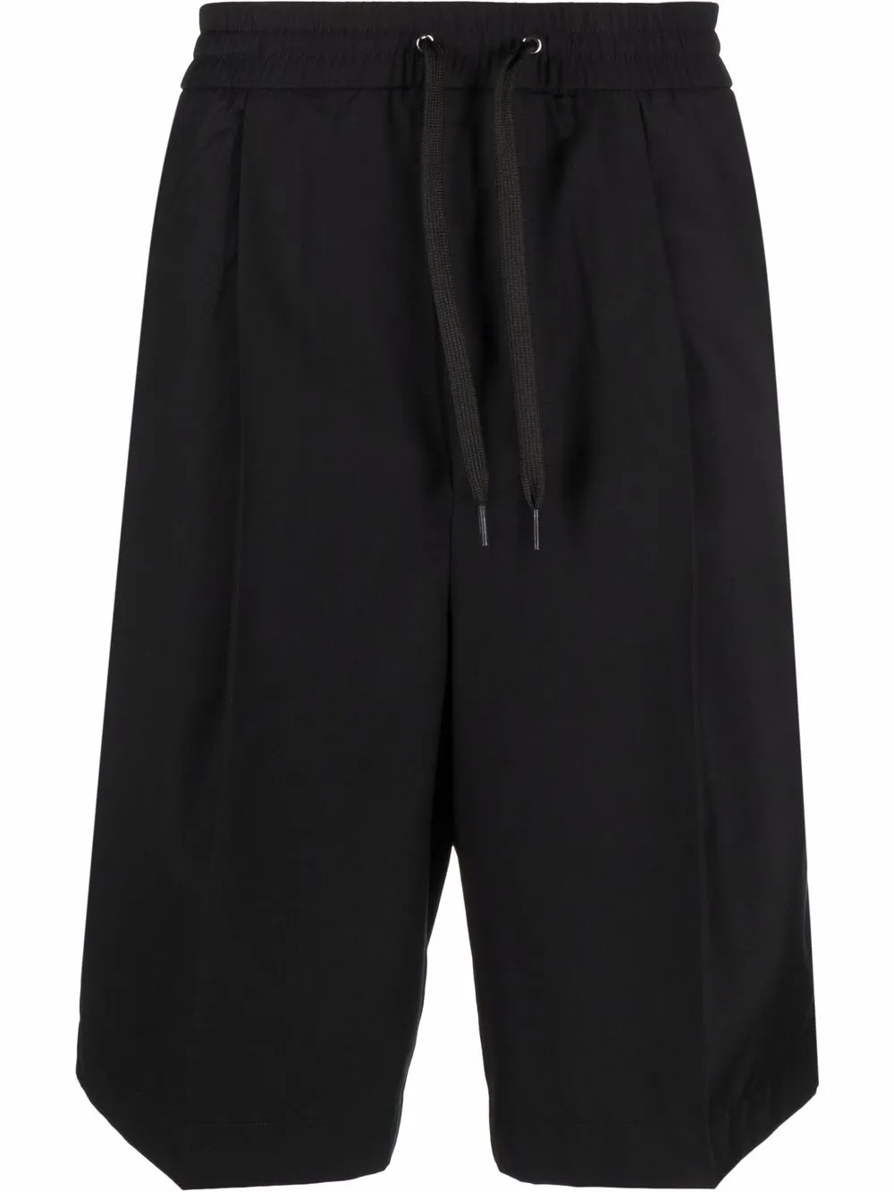 

Emporio Armani bermudas con cordón en la pretina - Negro