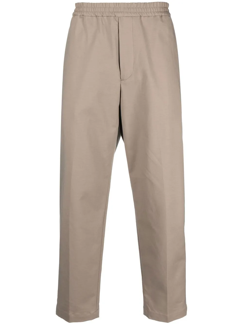 

Emporio Armani pantalones tapered con tiro alto - Marrón