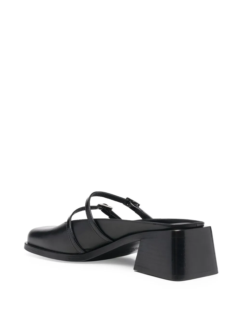 Shop Justine Clenquet Andie 65mm Leather Mules In Black