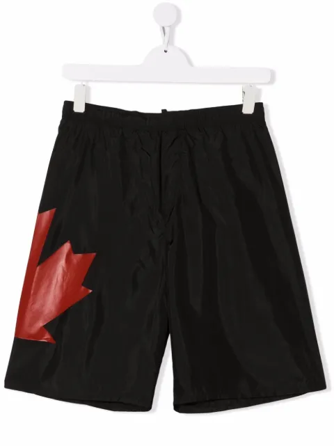 Dsquared2 Kids شورت سباحة بطبعة شعار الماركة