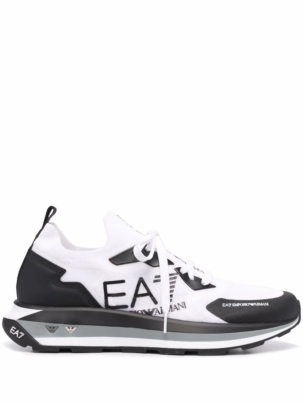 

Ea7 Emporio Armani logo-print low-top sneakers - White