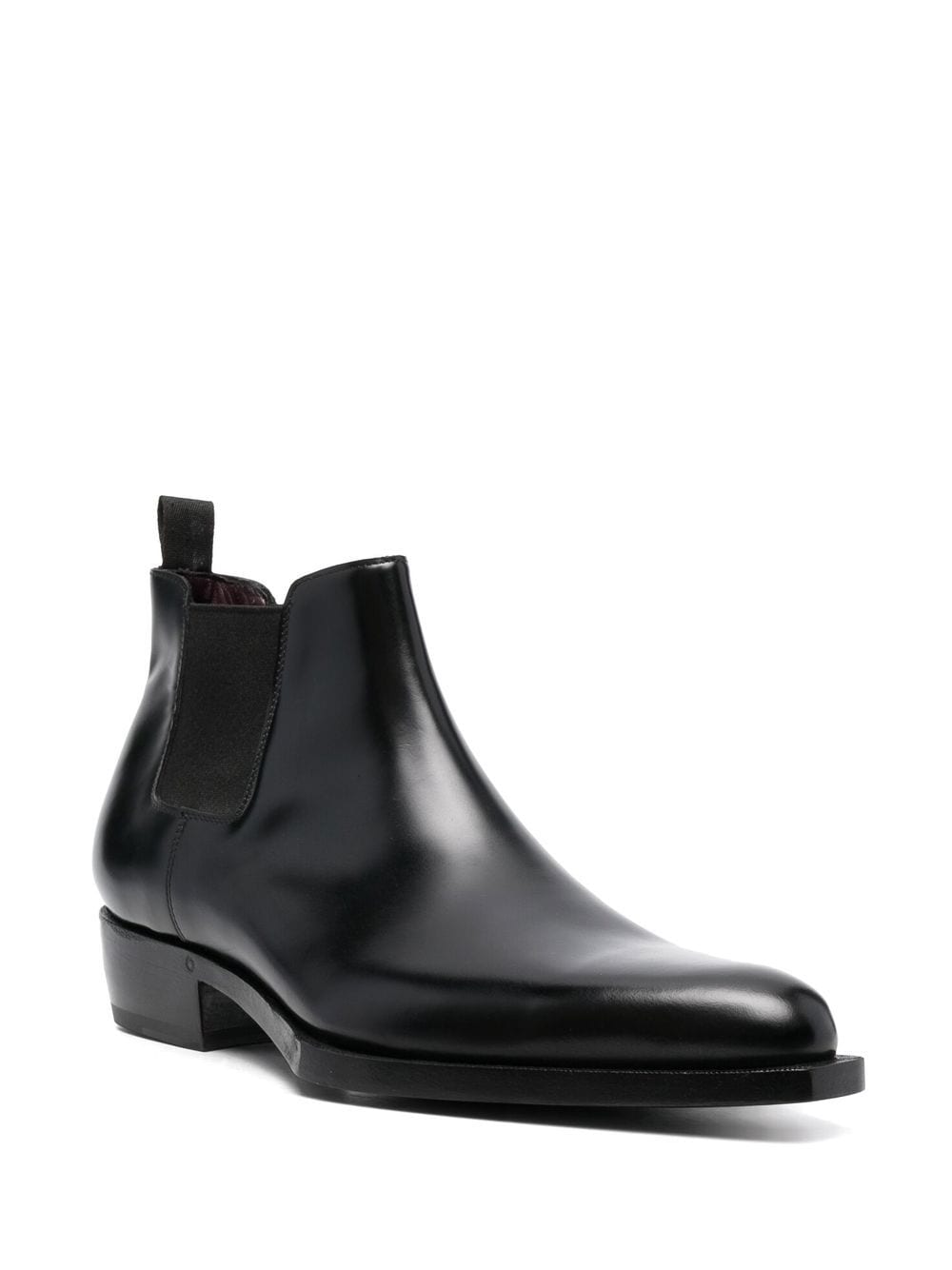 Shop Lidfort Pointed-toe Leather Chelsea Boots In Schwarz