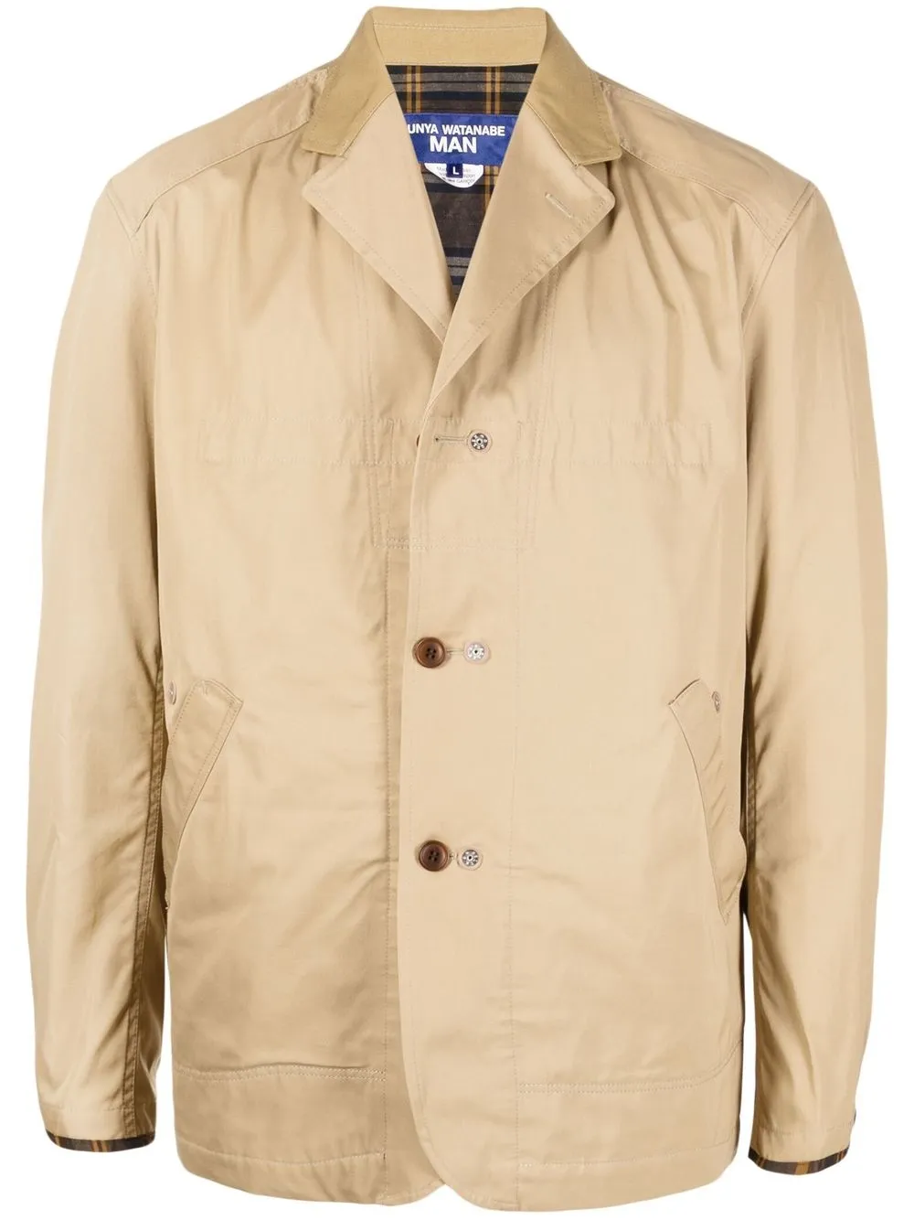 Junya Watanabe notched-collar button-up Jacket - Farfetch