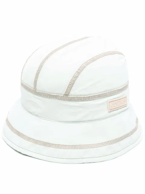 Jacquemus gorro de pescador con motivo de rayas