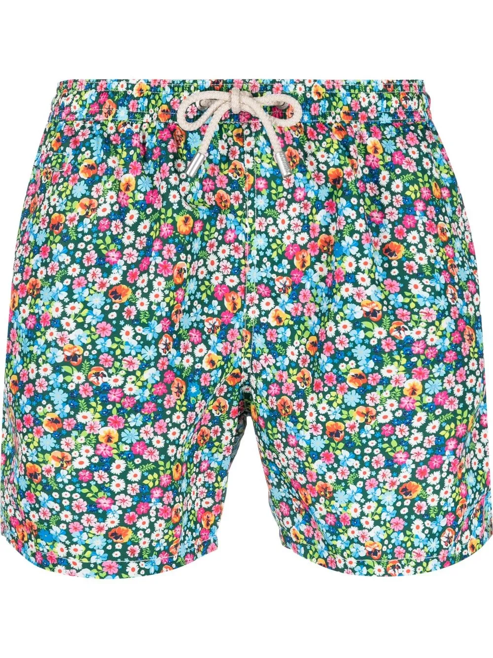 

MC2 Saint Barth shorts de playa con estampado floral - Verde