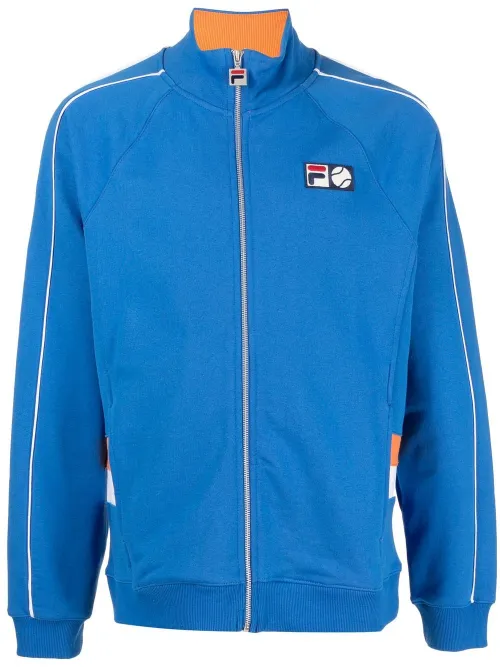 Sweat zippé en coton à patch logo - Fila - Modalova