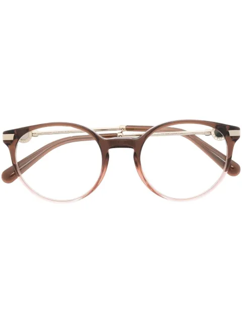 Bvlgari lentes con armazón redonda