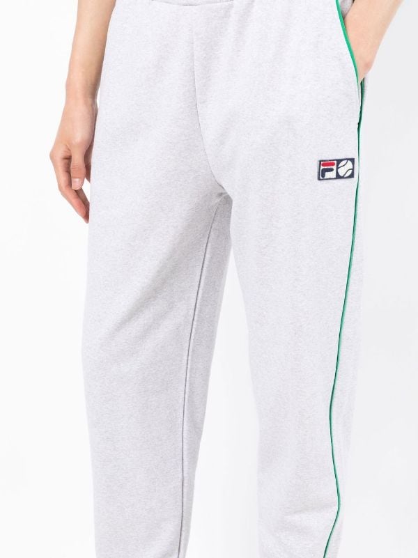 Fila logo patch track pants Grey FARFETCH IE