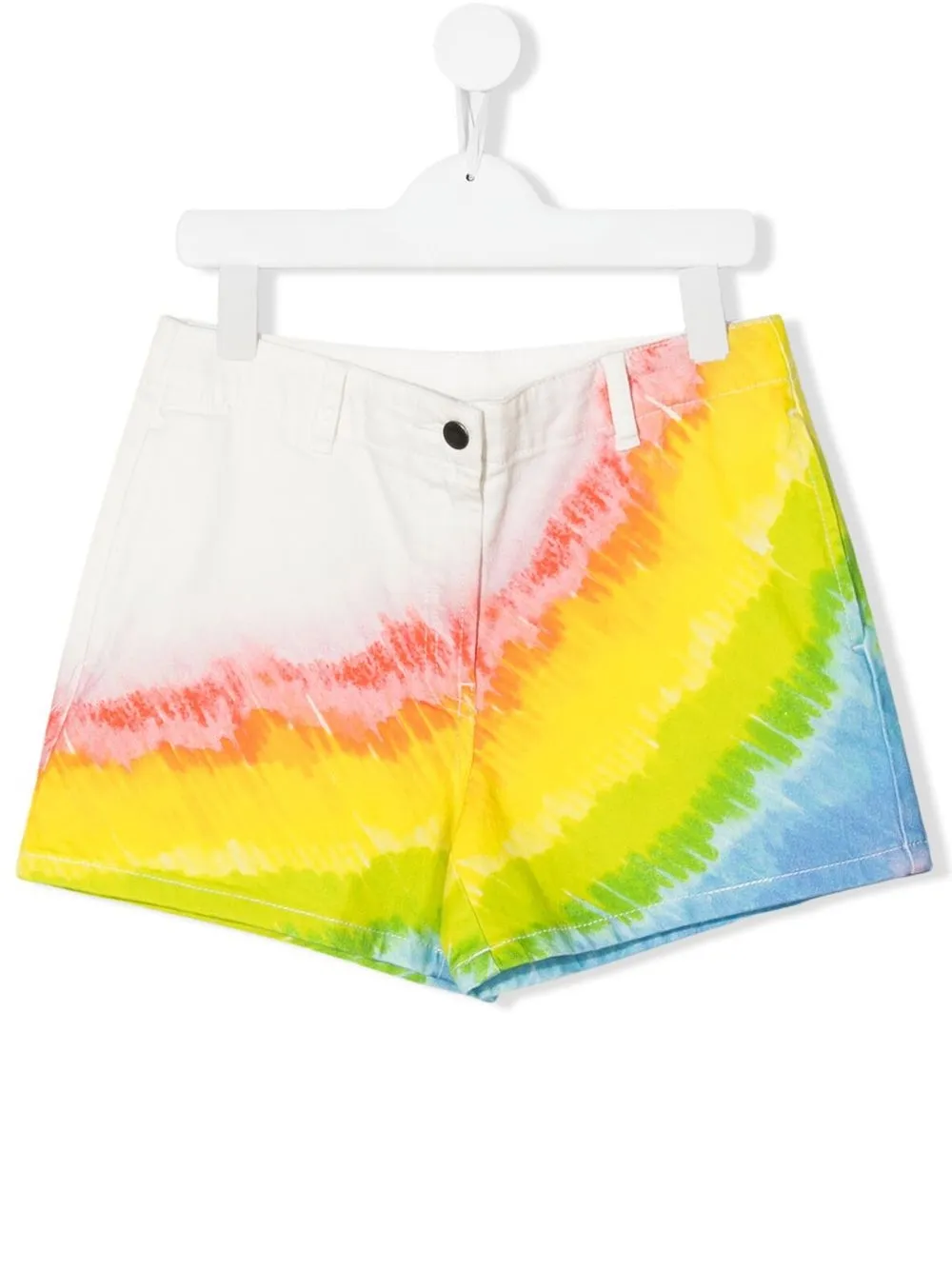

Stella McCartney Kids shorts con estampado tie-dye - Blanco