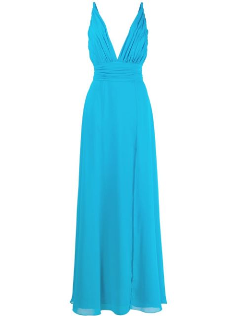 Blanca Vita V-neck sleeveless gown