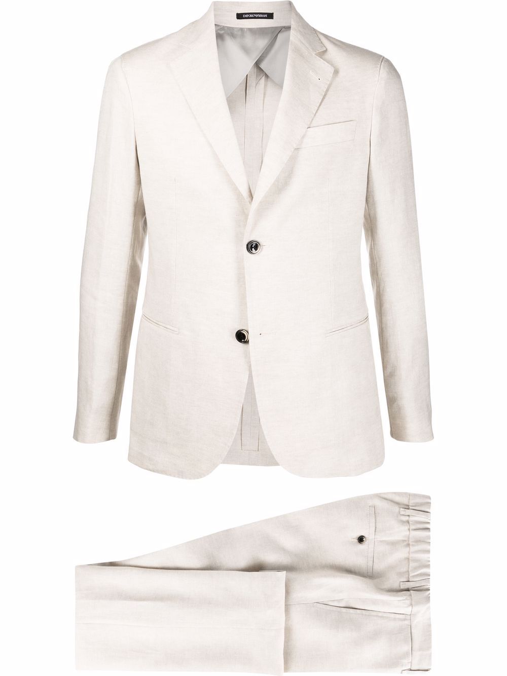 armani white linen suit