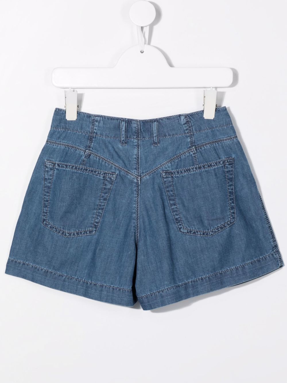 Diesel Kids Gesmockte shorts - Blauw