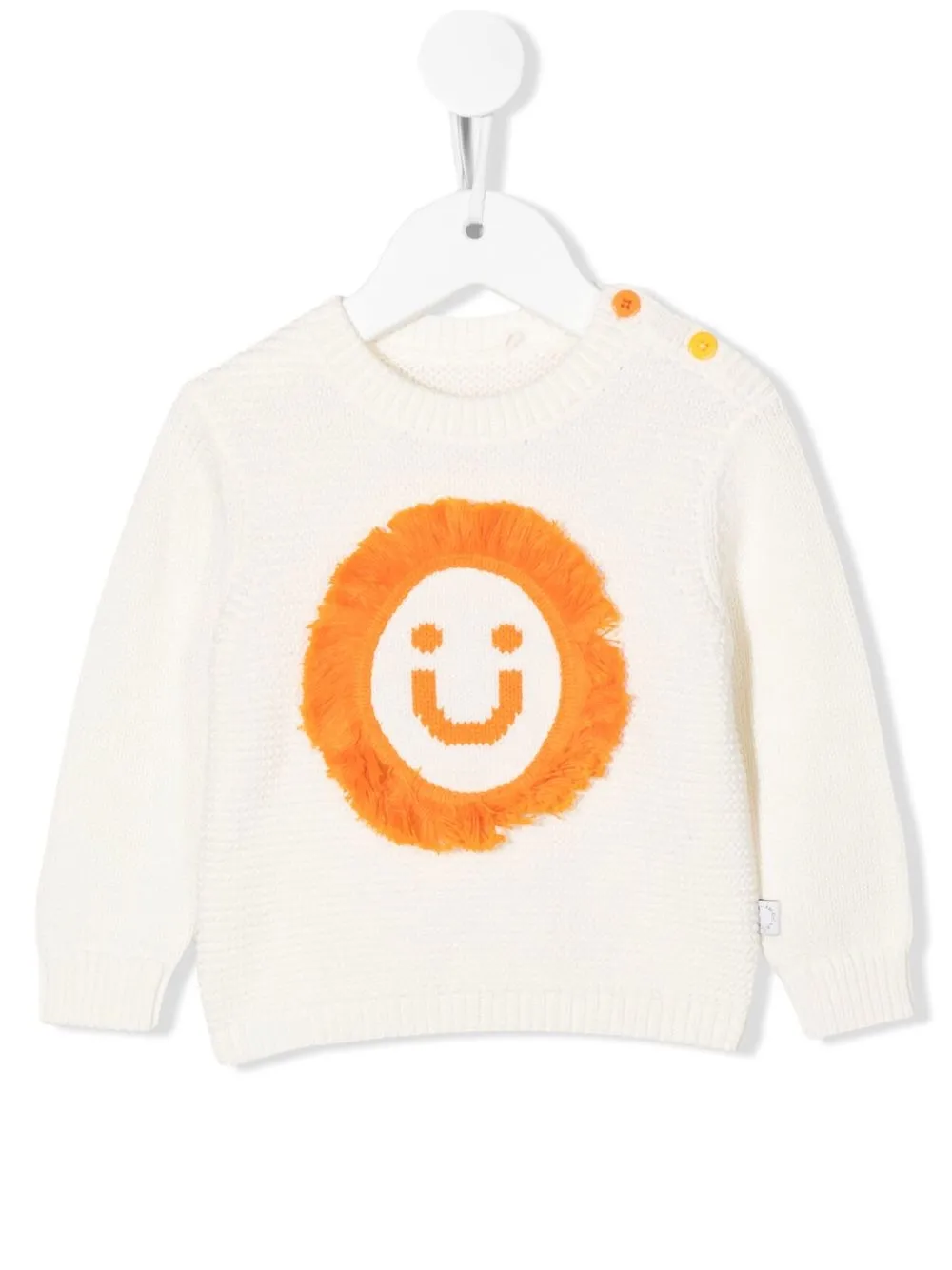 

Stella McCartney Kids suéter con detalle de flecos - Blanco