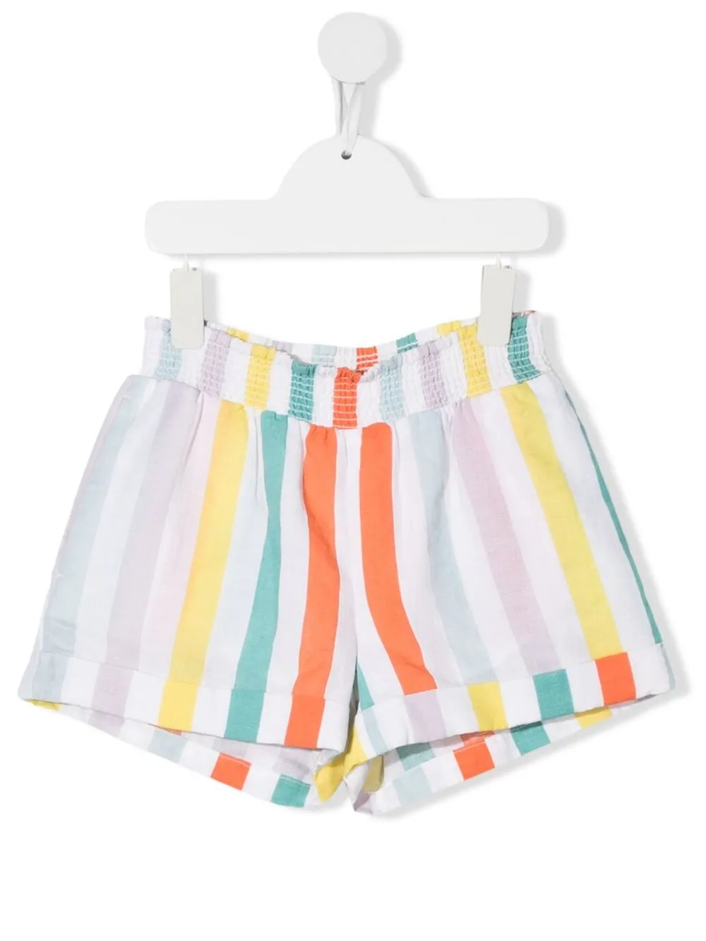 

Stella McCartney Kids shorts a rayas - Blanco