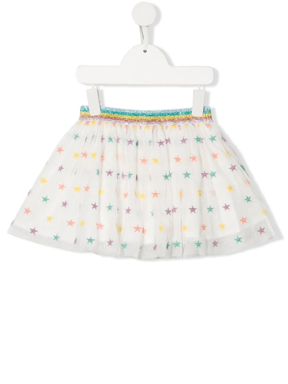 

Stella McCartney Kids falda de tul con estampado de estrellas - Blanco