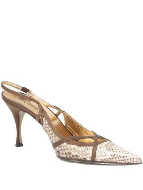 Miu Miu pre-owned 85mm cut-out slingback pumps