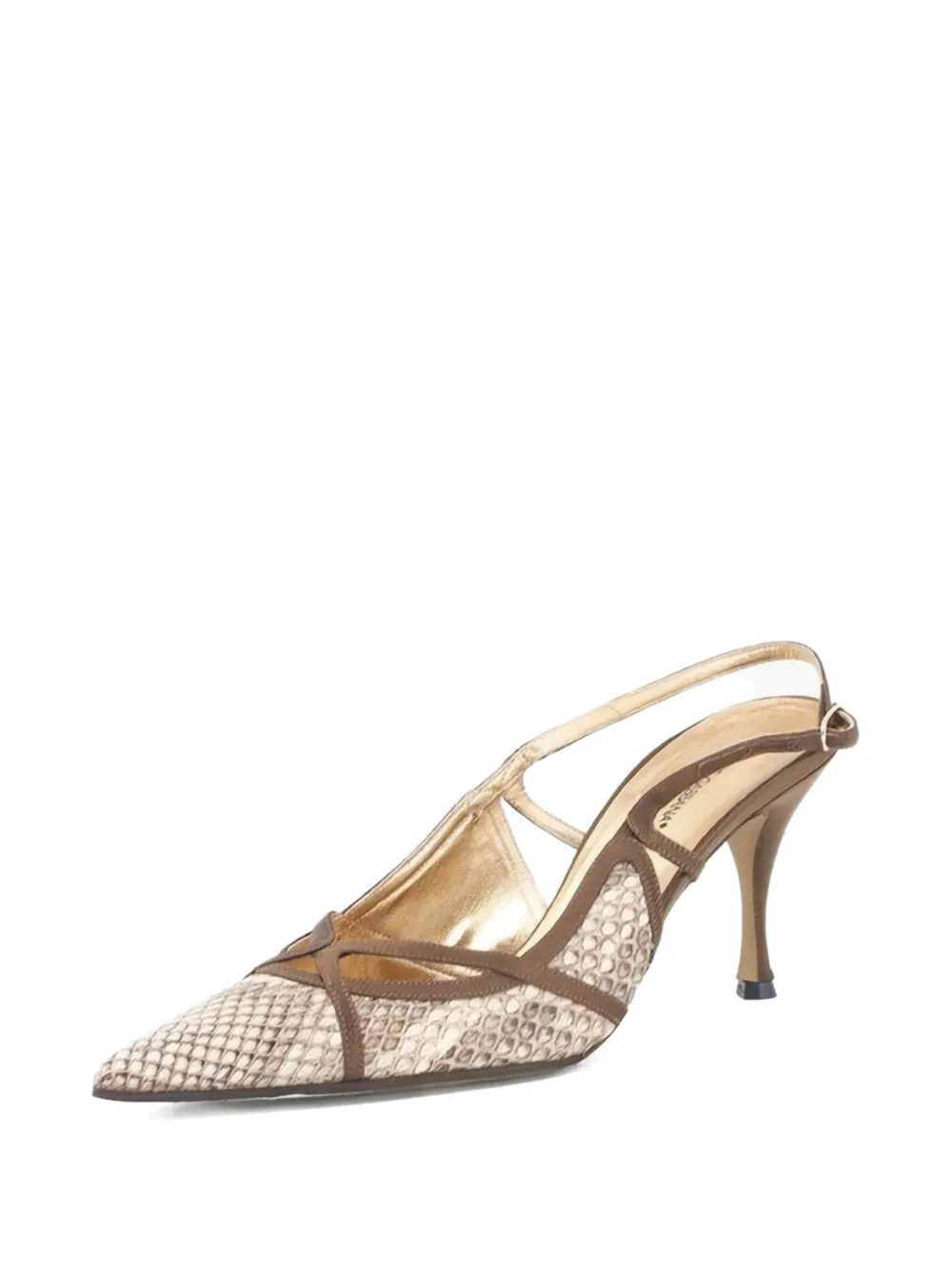 Miu Miu pre-owned 85mm cut-out slingback pumps | Image 2
