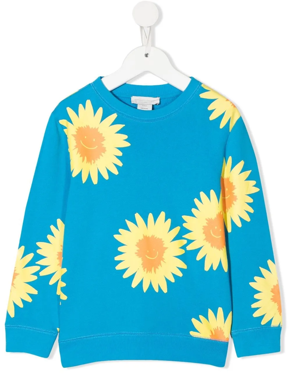 

Stella McCartney Kids camisa con girasoles estampados - Azul