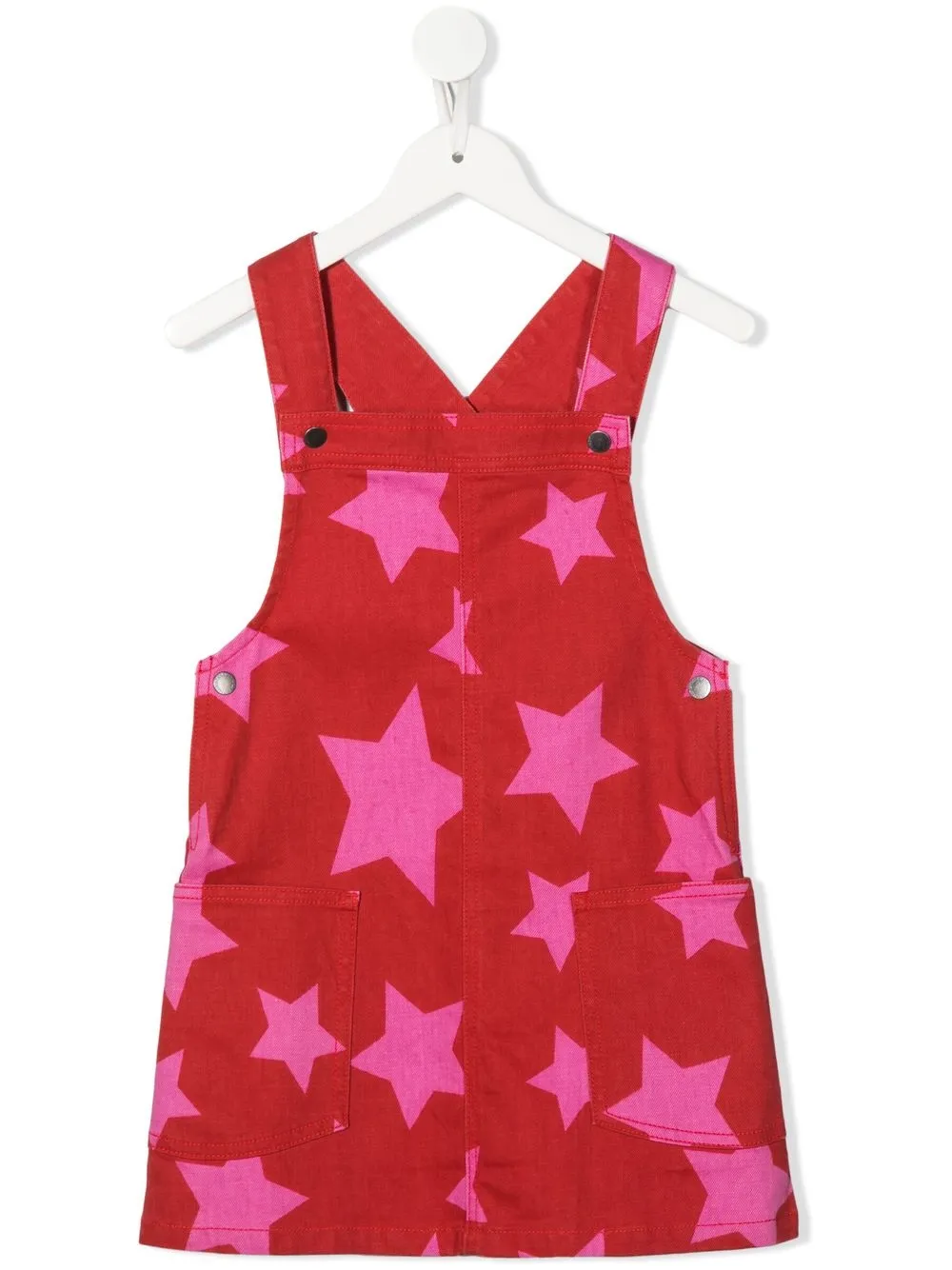 

Stella McCartney Kids vestido estilo jumper con estrellas estampadas - Rojo