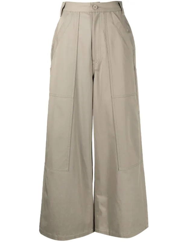 Cotton Palazzo Pants 