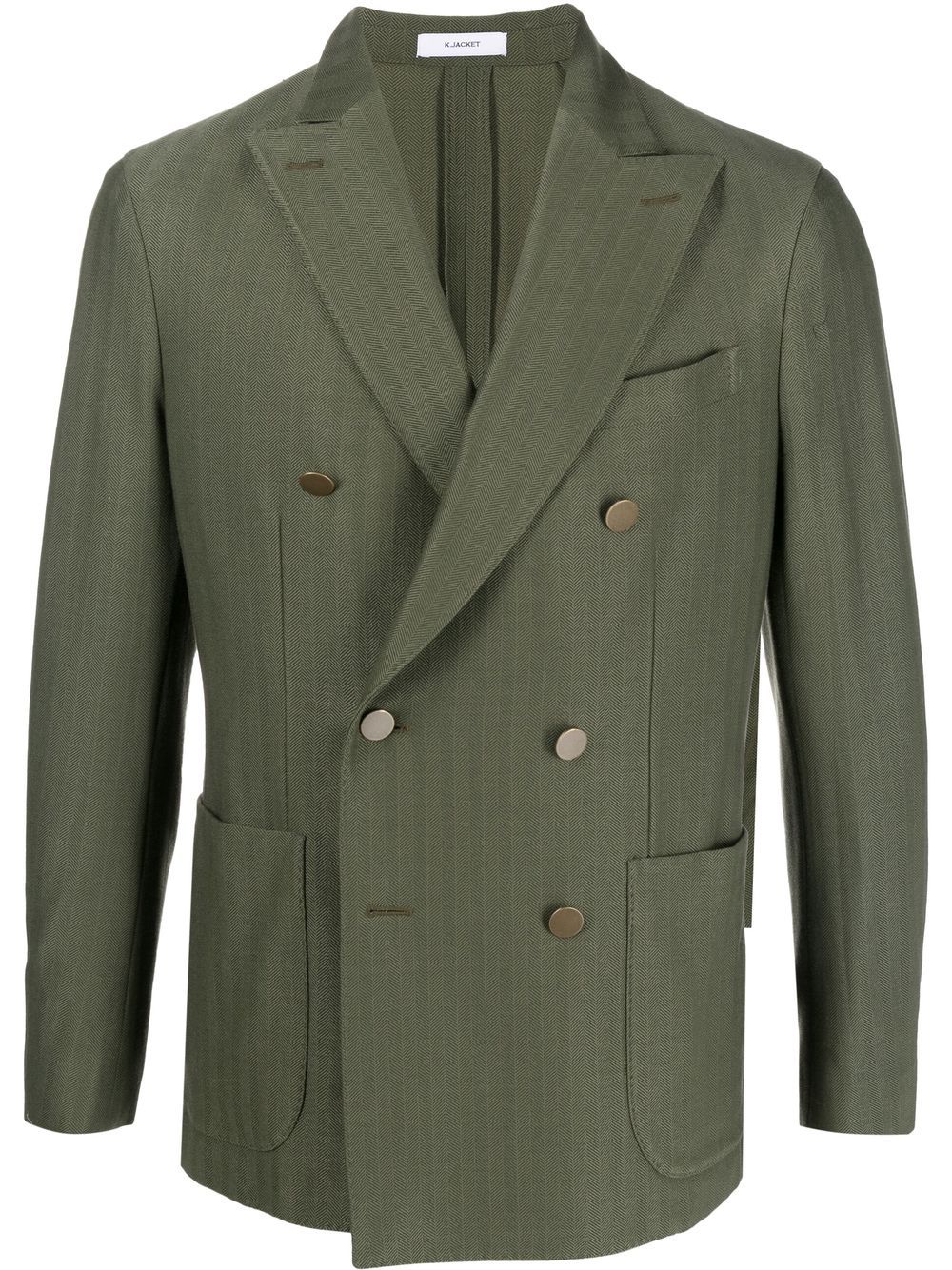 

Boglioli blazer con solapas de pico y doble botonadura - Verde