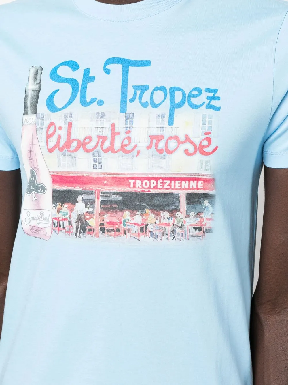MC2 Saint Barth T-shirt met print Blauw
