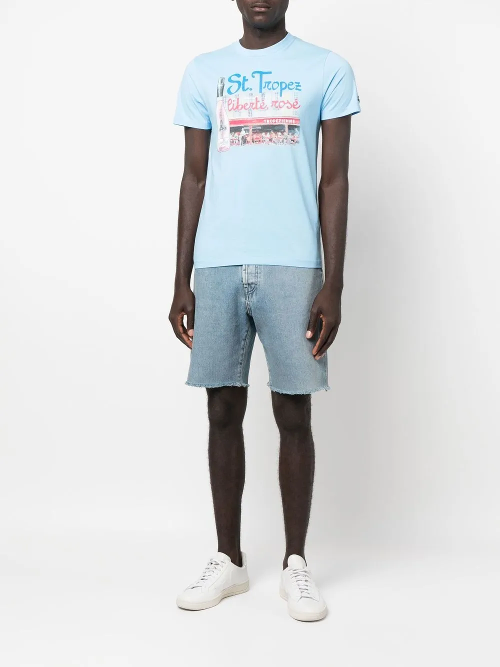 MC2 Saint Barth T-shirt met print - Blauw