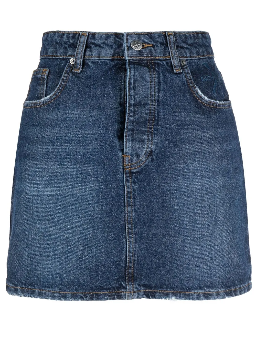 

Each X Other high-waisted mini denim skirt - Blue