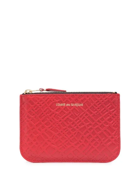 Comme Des Garçons Wallet embossed leather wallet