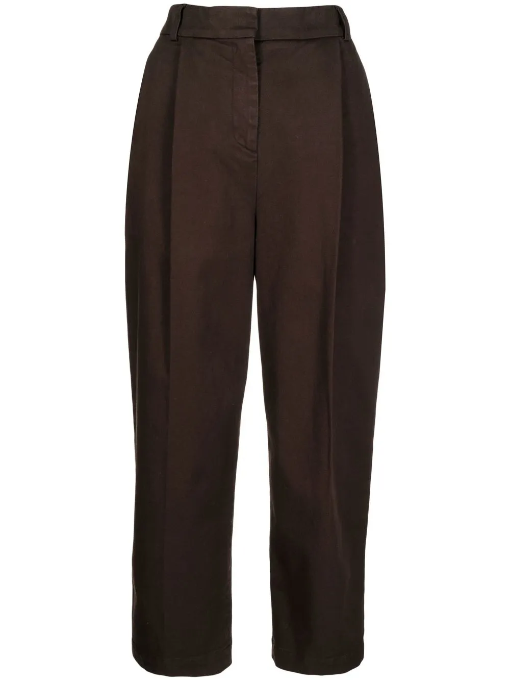 

YMC cropped tailored trousers - Brown