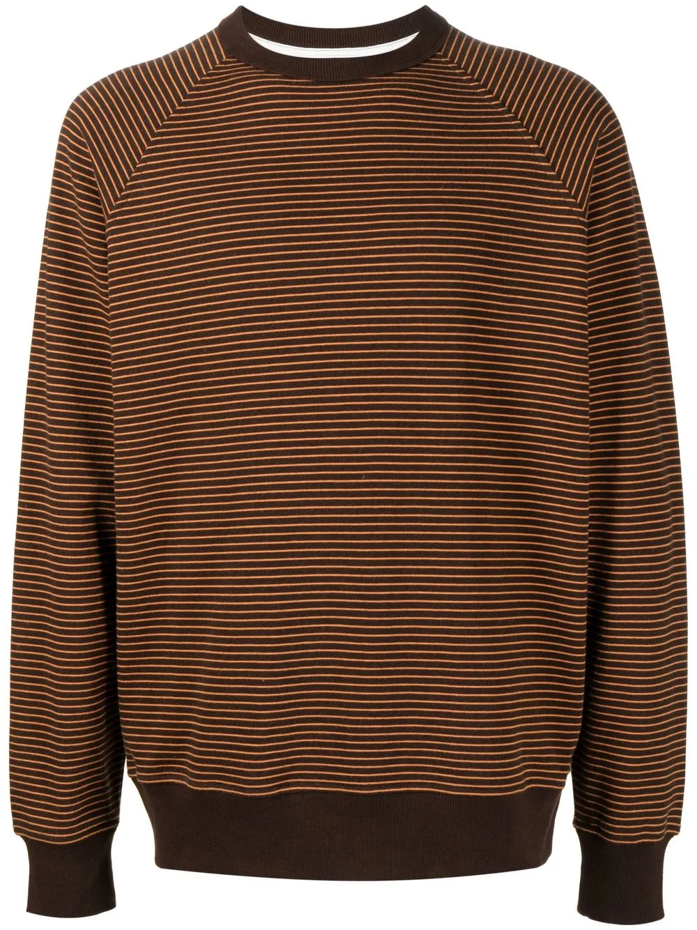 

YMC Shrank striped sweatshirt - Orange