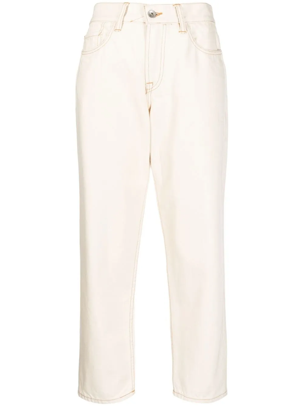 

YMC cropped straight-leg jeans - Neutrals