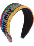 Miu Miu crochet knit headband - Multicolour