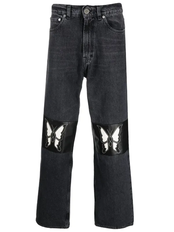 Our Legacy butterfly-patch wide-leg 