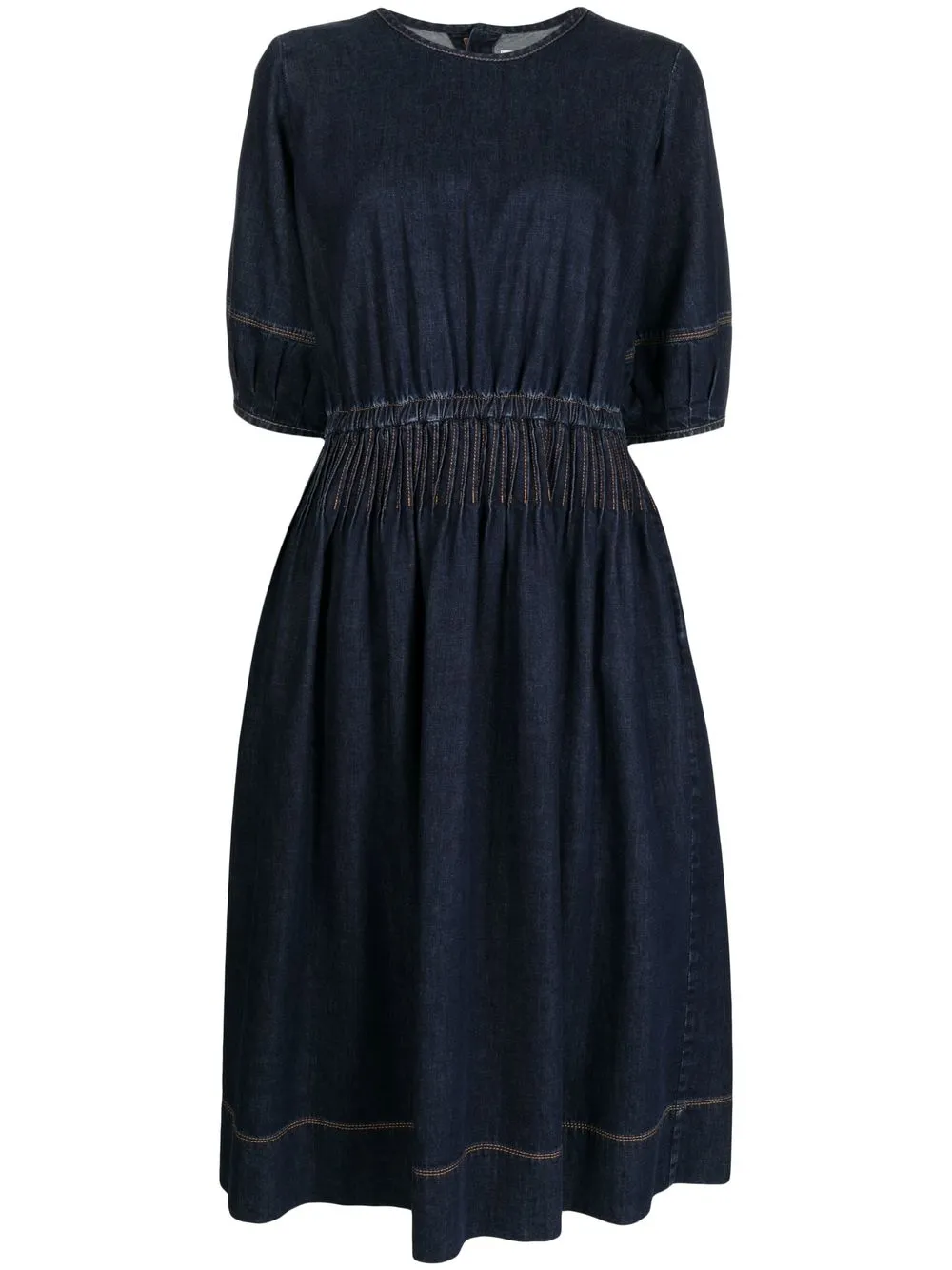 

YMC denim midi dress - Blue