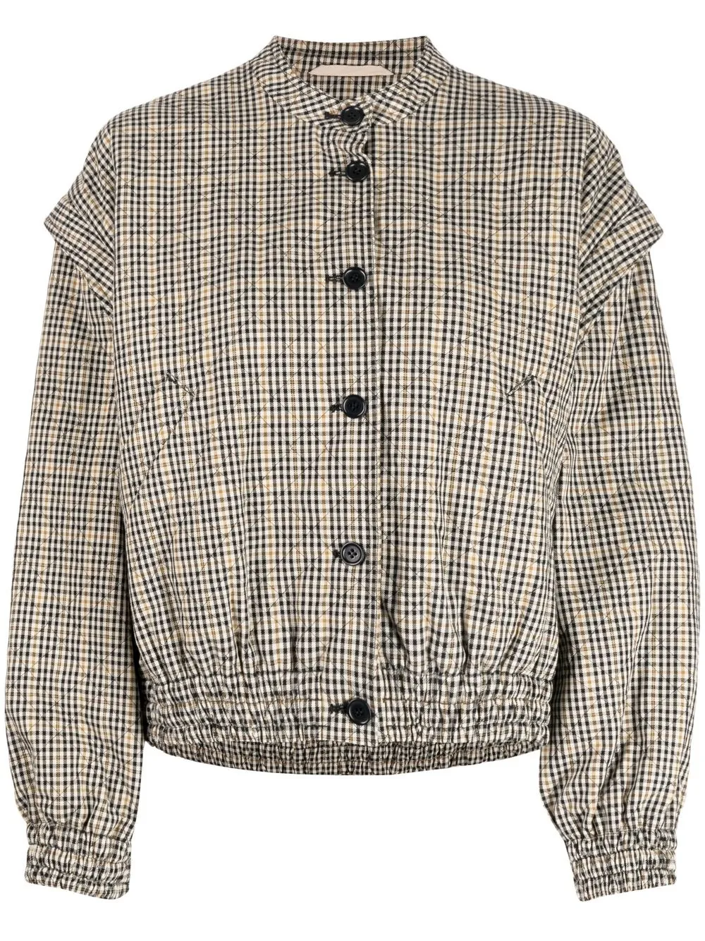 

YMC check-print bomber jacket - Multicolour