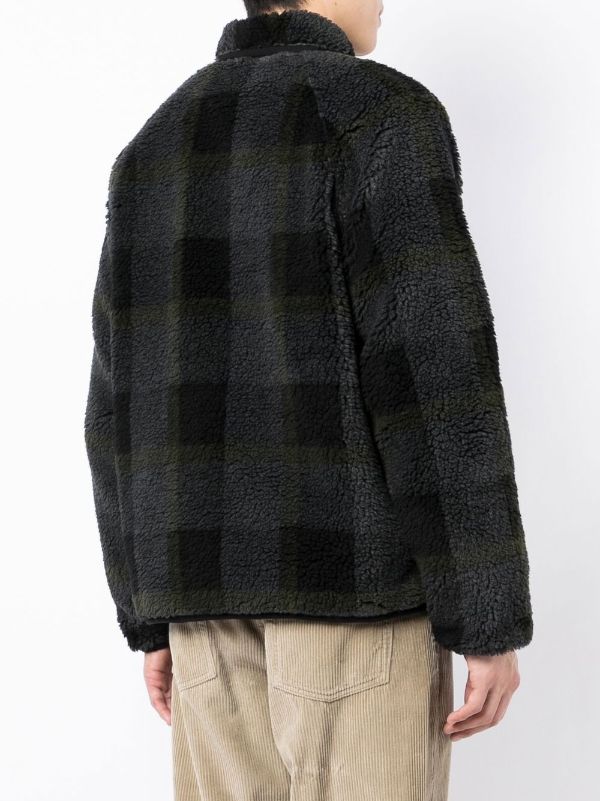 checkered teddy bear jacket